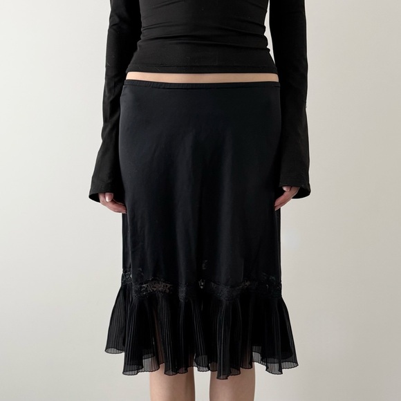 Vintage sheer ruffle midi slip skirt - Picture 3 of 4